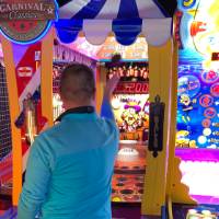 Alumni playing Carnival Classic game